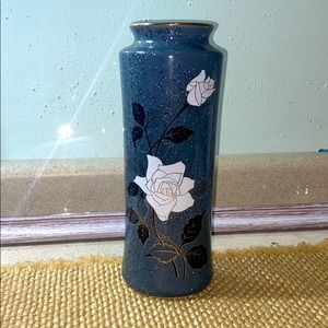 Tall Vintage Floral Vase